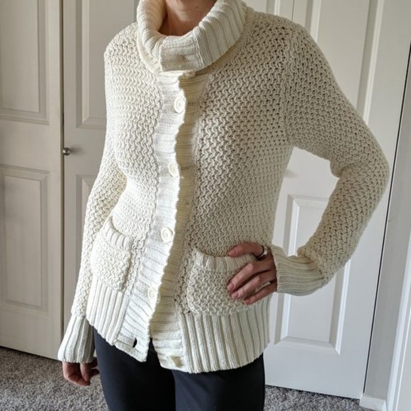 Caslon Cotton Blend Cardigan Sweater Button Down Cotton Blend - Picture 2 of 11